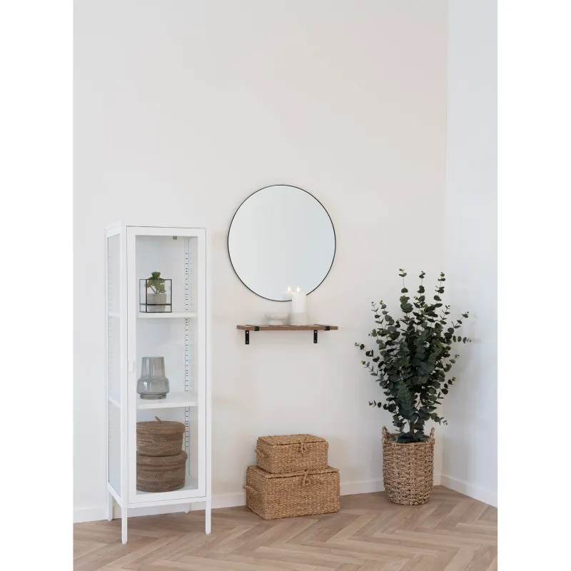 Jersey Mirror Spiegel Stahl Schwarz Ø60 cm