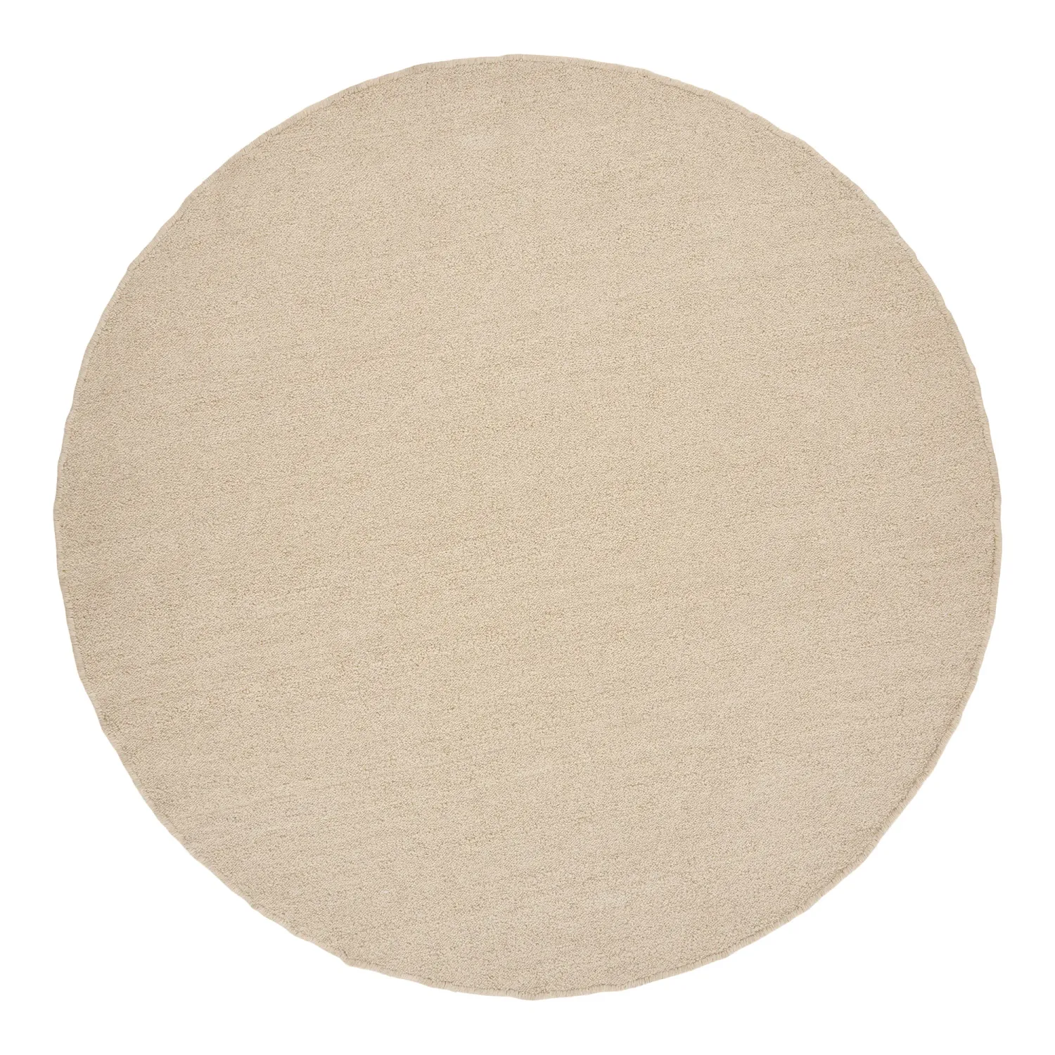Bela Rug Teppich Rund Handgewebt Beige Ø240 cm Bela Rug, Teppich, handgewebt, beige, ø240cm. Gemütlich für Schweizer Wohnräume.