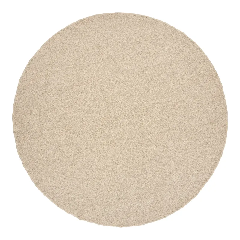 Bela Rug Teppich Rund Handgewebt Beige Ø240 cm Bela Rug, Teppich, handgewebt, beige, ø240cm. Gemütlich für Schweizer Wohnräume.