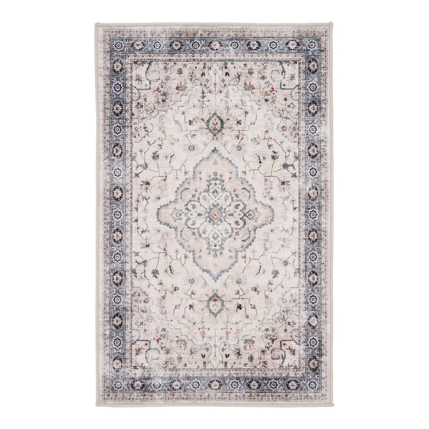 Fussmatte, Läufer, Teppich Havanna Cremeweiss/Beige/Staubblau 50x80 cm Fussmatte Havanna, cremeweiss/beige/staubblau, 50x80cm. Stilvoll für Schweizer Eingangsbereiche.