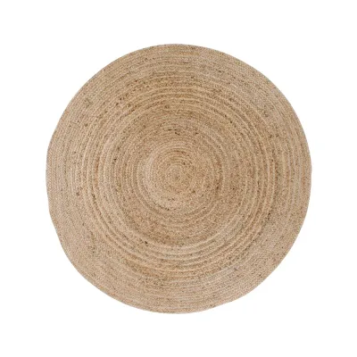 Bombay-Teppich Rund Geflochtene Jute Natur Ø120 cm Bombay-Teppich, geflochtene Jute, natur, ø120cm. Natürlicher Charme für Schweizer Wohnräume.