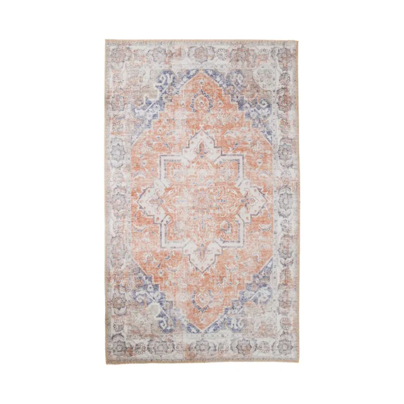 Havana-Teppich Orange/Blau 160x230 cm Havana-Teppich, orange/blau, 160x230cm. Stilvoll für Schweizer Wohnräume.