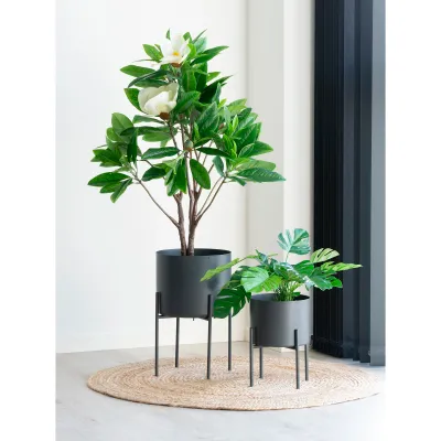 Bombay-Teppich Rund Geflochtene Jute Naturfarben Ø90 cm