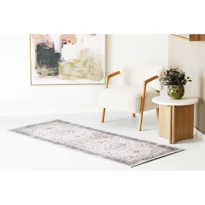 Flurläufer, Teppich Havanna Cremeweiss/Beige/Staubblau 80x200 cm