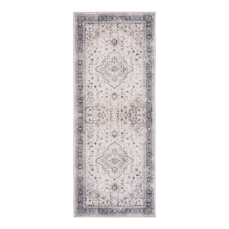 Flurläufer, Teppich Havanna Cremeweiss/Beige/Staubblau 80x200 cm Flurläufer Havanna, cremeweiss/beige/staubblau, 80x200cm. Stilvoll für Schweizer Flure.