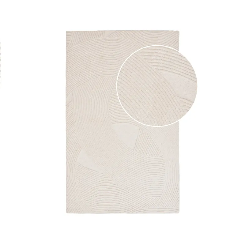 Pune Rug Handgetufteter Teppich Elfenbeinfarben 160x230 cm Pune Rug Handgetufteter Teppich, elfenbeinfarben, 160x230cm. Luxuriös für Schweizer Wohnräume.