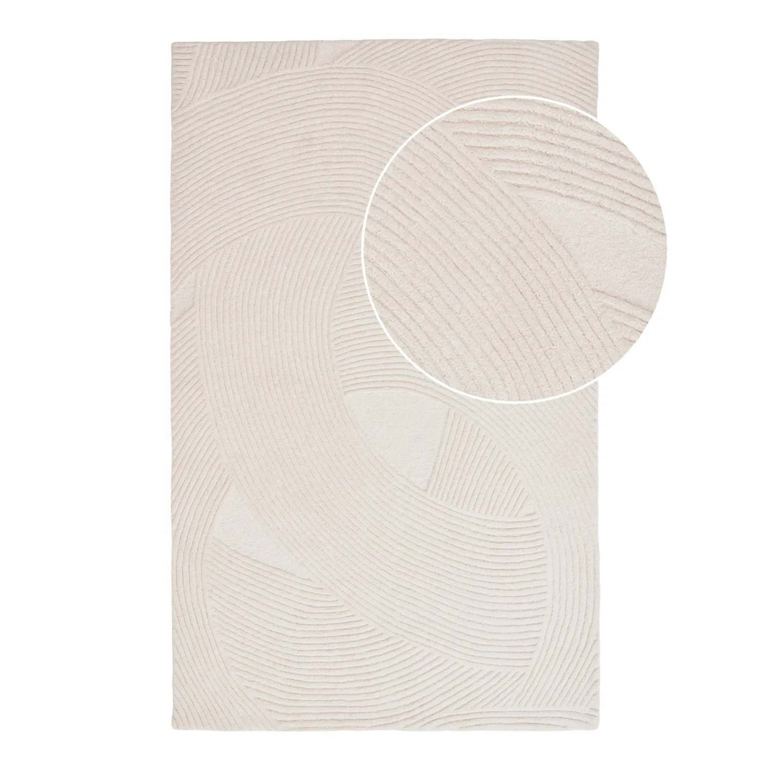 Pune Rug Handgetufteter Teppich Elfenbeinfarben 200x300 cm Pune Rug Teppich, handgetuftet, elfenbeinfarben, 200x300cm. Luxuriös für Schweizer Wohnräume.