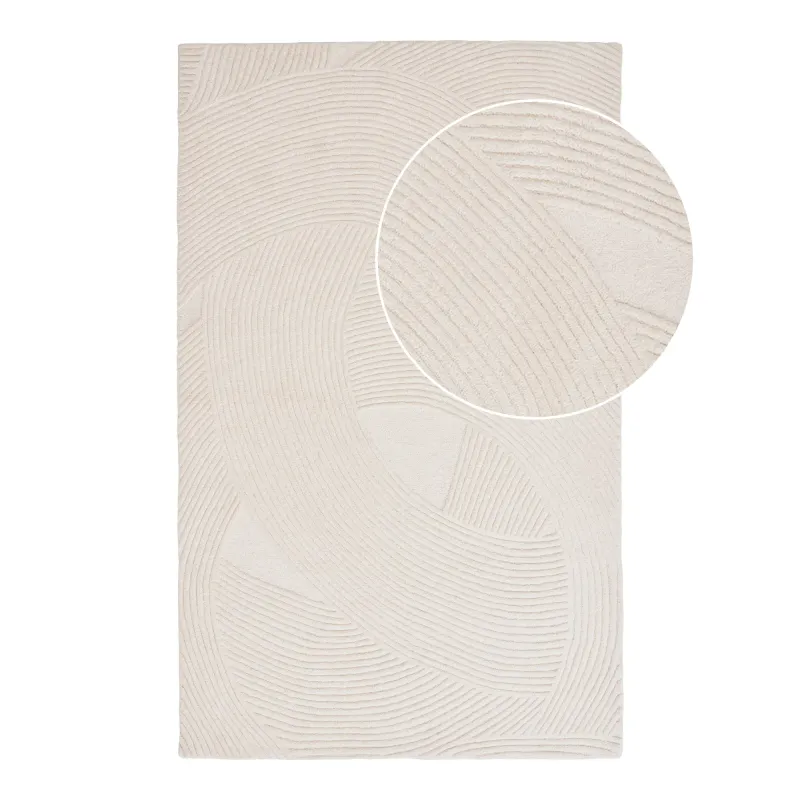 Pune Rug Handgetufteter Teppich Elfenbeinfarben 200x300 cm Pune Rug Teppich, handgetuftet, elfenbeinfarben, 200x300cm. Luxuriös für Schweizer Wohnräume.