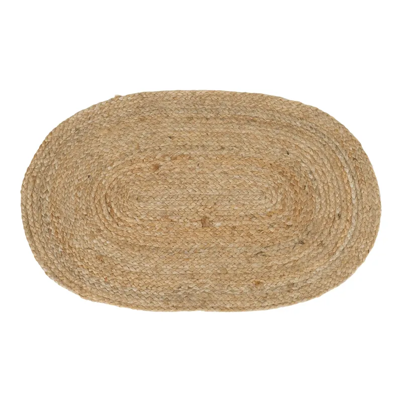 Fussmatte Bombay Geflochtene Jute Natur Oval 50x80 cm Fussmatte Bombay, geflochtene Jute, natur, oval, 50x80cm. Natürlicher Charme für Schweizer Eingangsbereiche.