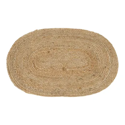 Fussmatte Bombay Geflochtene Jute Natur Oval 50x80 cm Fussmatte Bombay, geflochtene Jute, natur, oval, 50x80cm. Natürlicher Charme für Schweizer Eingangsbereiche.