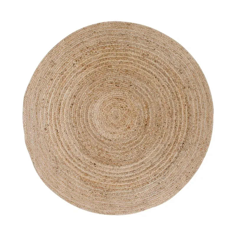 Bombay-Teppich Rund Geflochtene Jute Natur Ø150 cm Bombay-Teppich, geflochtene Jute, natur, ø150cm. Natürlicher Charme für Schweizer Wohnräume.