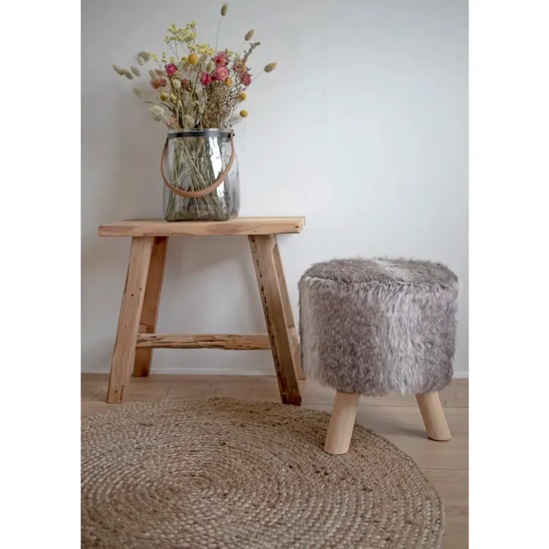 Bombay-Teppich Rund Geflochtene Jute Natur Ø150 cm