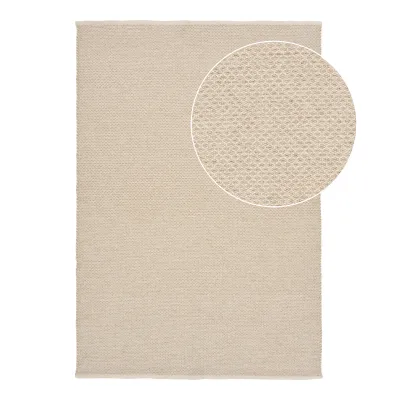 Gaya Rug Teppich, handgewebt, beige, 200x300cm. Gemütlich für Schweizer Wohnräume.