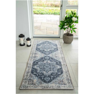Flurläufer, Teppich Havanna Blau 80x200 cm
