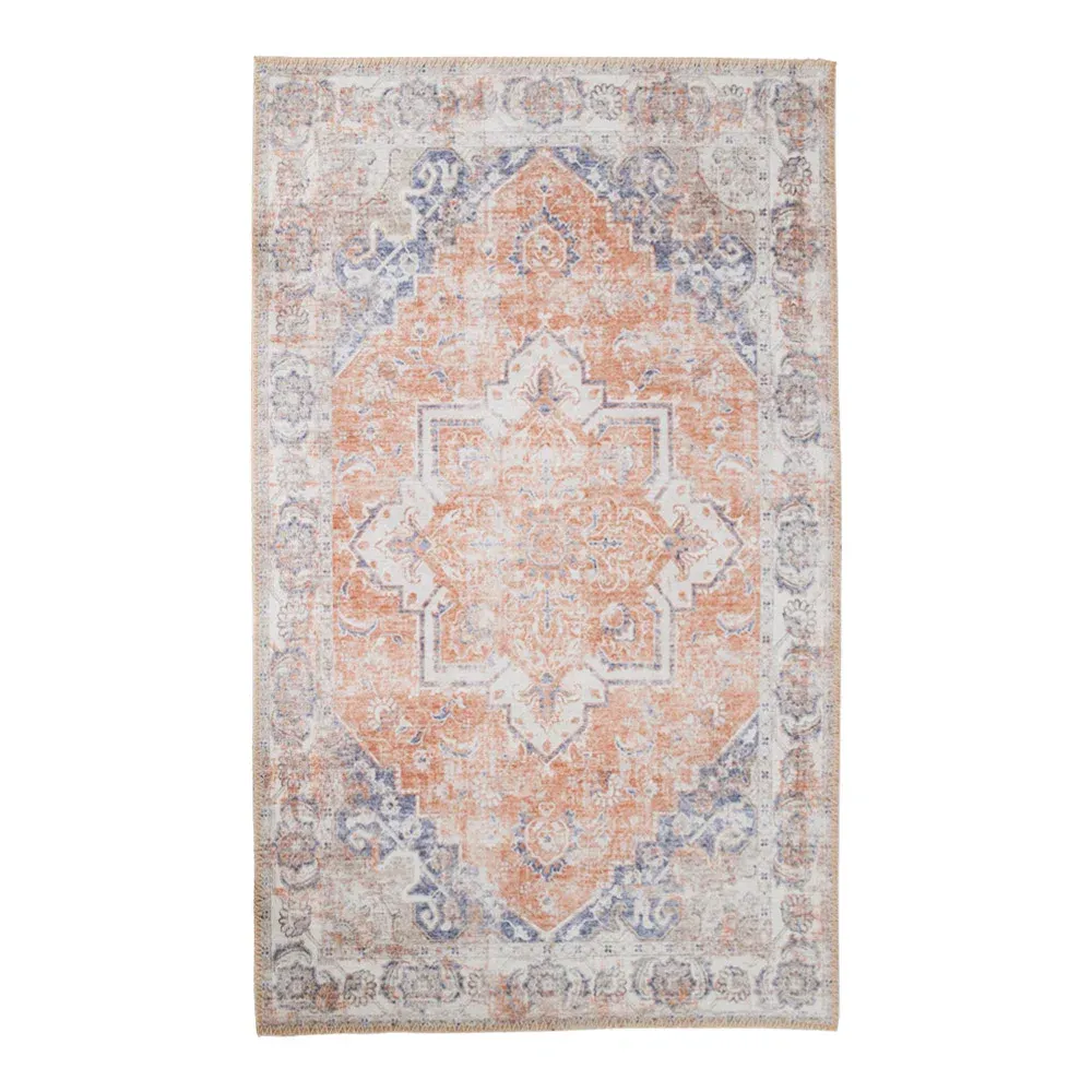 Havana-Teppich Orange/Blau 200x300 cm Havana-Teppich, orange/blau, 200x300cm. Stilvoll für Schweizer Wohnräume.