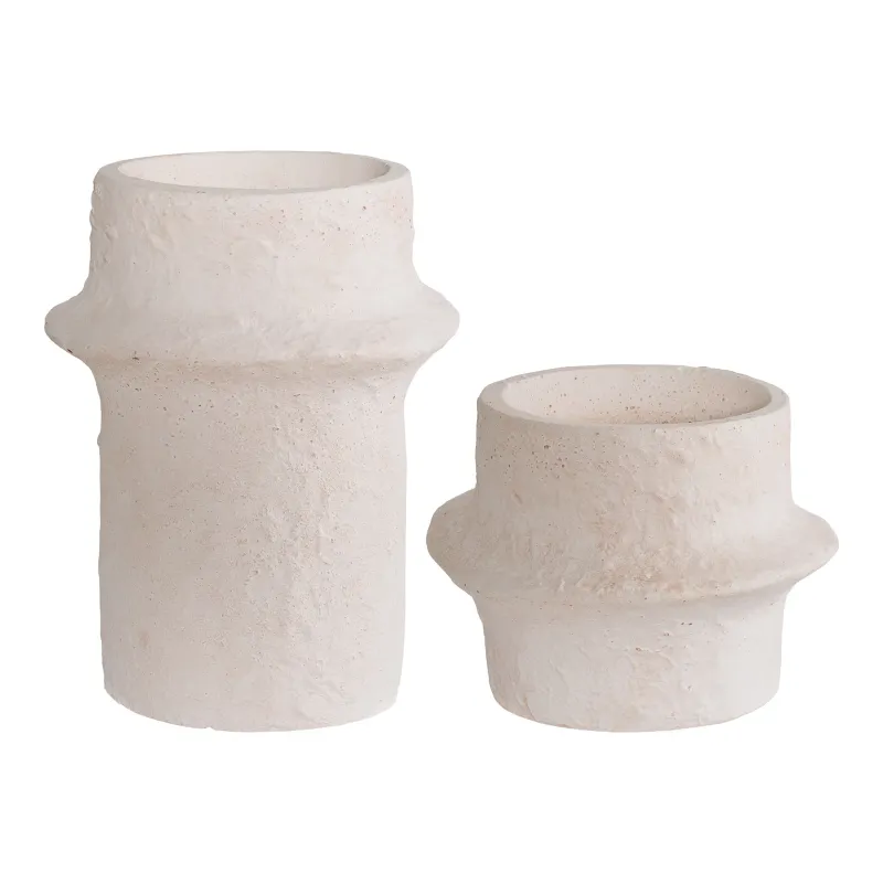 Kerzenhalter Kerzenständer 2er-Set Zement Weiss Kerzenhalter, Kerzenständer, Zement, weiss, 2er-Set. Modern für Schweizer Zuhause.