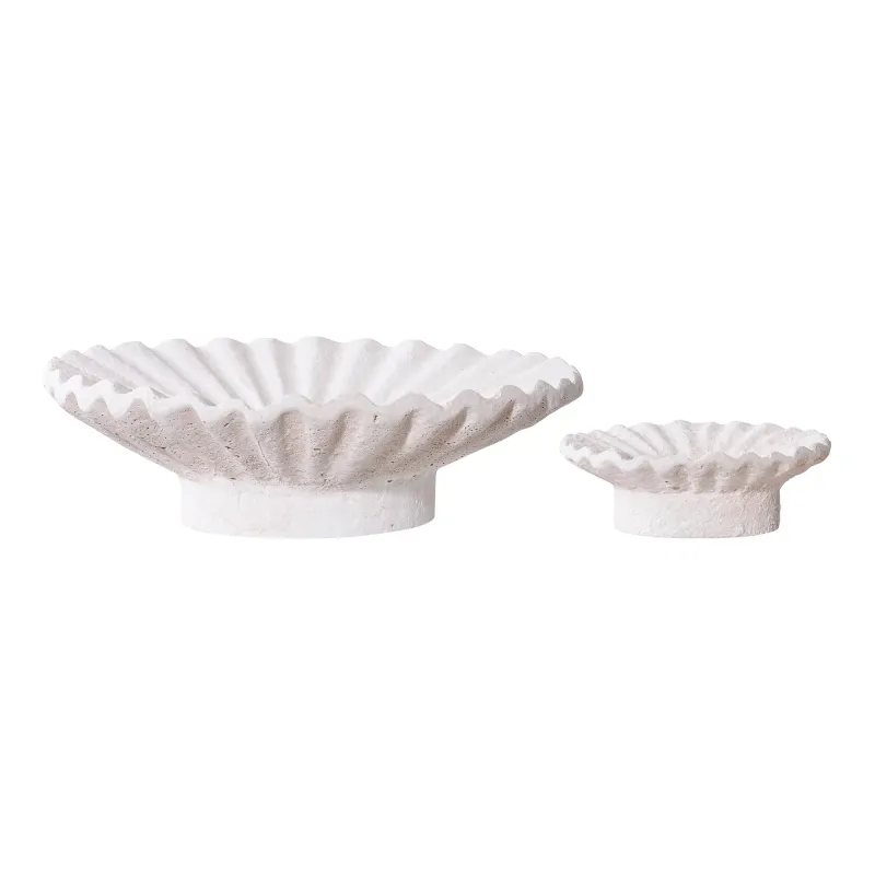 Kerzenhalter Kerzenständer 2er-Set Zement Weiss Kerzenhalter, Kerzenständer, Zement, weiss, 2er-Set. Modern für Schweizer Zuhause.