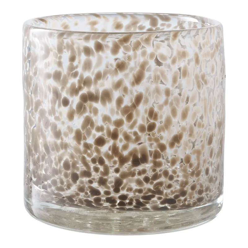 Kerzenhalter Glas Braun Ø12x12 cm Kerzenhalter | Ihr moderner Glas-Kerzenhalter für stilvolle Schweizer Wohnräume in Braun, ø12 x 12 cm