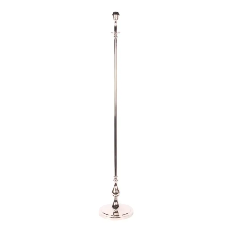 Stehleuchtenfuss Silber Messing Neusilber 143 cm Stehleuchtenfuss in Silber, 143cm. Eleganter Stehlampenfuss aus Messing für Schweizer Wohnräume.