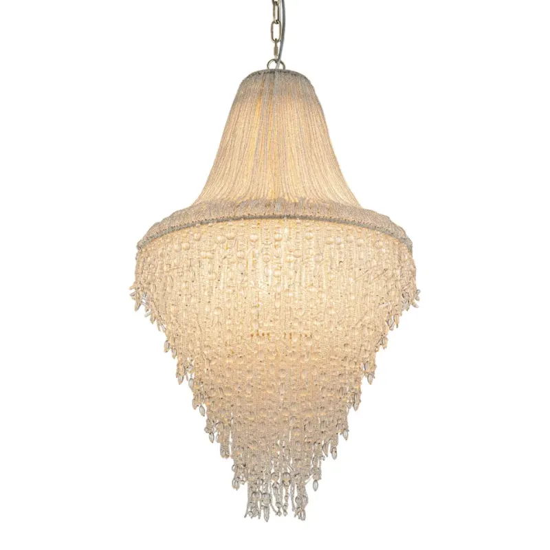 Kronleuchter Al Hamra Gold Eisen & Glas 50 cm Kronleuchter Al Hamra in Gold, 50cm. Prachtvoller handgefertigter Kristallleuchter aus Eisen und Glas für Schweizer Räume.