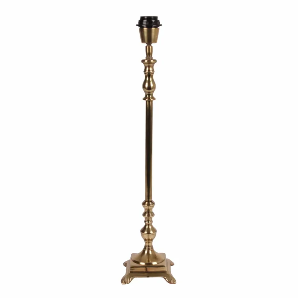 Tischlampenfuss Gold Aluminium 60 cm Tischlampenfuss in Gold, 60cm. Klassischer grosser Lampenfuss aus Aluminium für Schweizer Wohnräume.