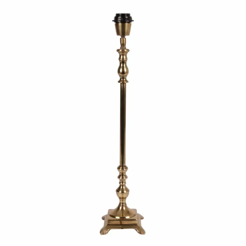 Tischlampenfuss Gold Aluminium 60 cm Tischlampenfuss in Gold, 60cm. Klassischer grosser Lampenfuss aus Aluminium für Schweizer Wohnräume.