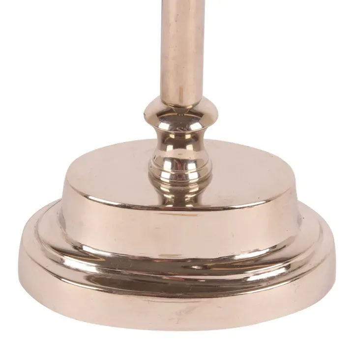 Tischlampenfuss Silber Messing Antiksilber 32 cm