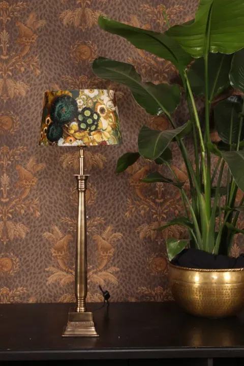 Tischleuchtenfuss Gold Aluminium Antikgold 63 cm