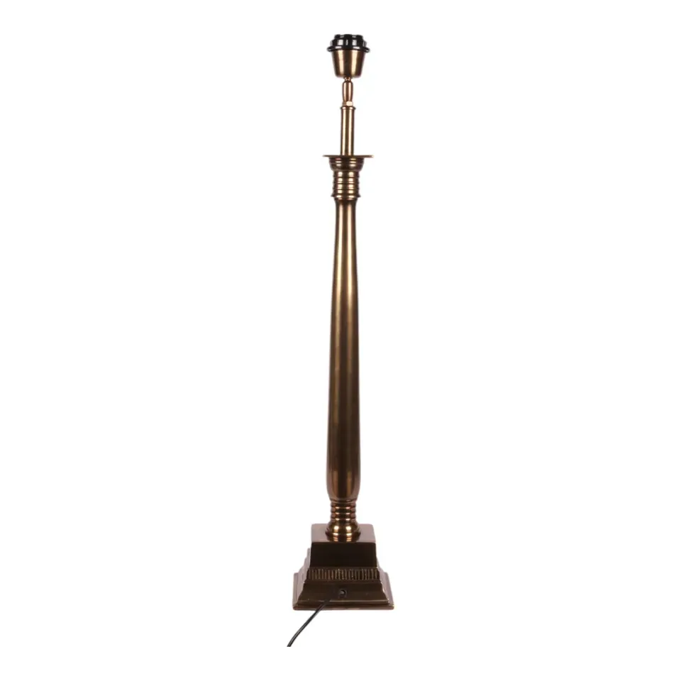 Tischleuchtenfuss Gold Aluminium Antikgold 63 cm Tischleuchtenfuss in Gold, 63cm. Klassischer antiker Lampenfuss aus Aluminium für Schweizer Wohnräume.