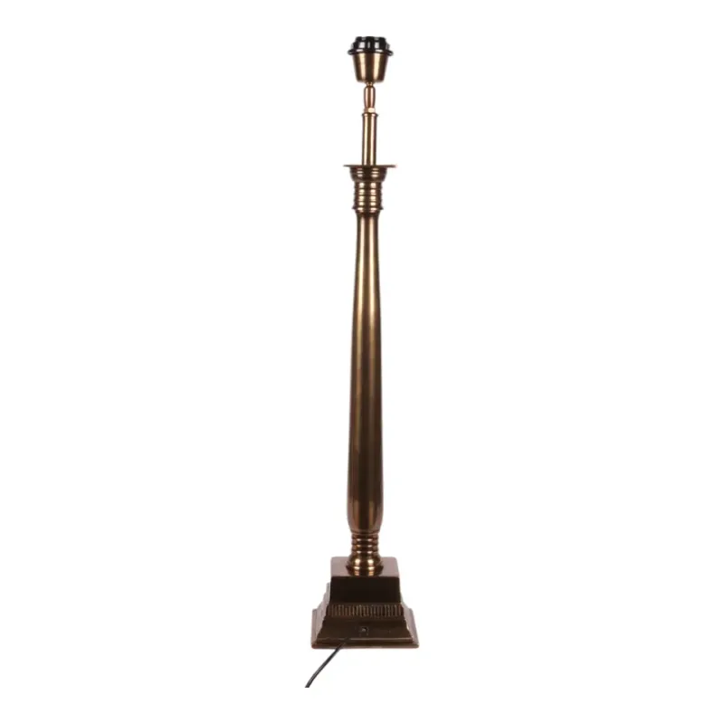 Tischleuchtenfuss Gold Aluminium Antikgold 63 cm Tischleuchtenfuss in Gold, 63cm. Klassischer antiker Lampenfuss aus Aluminium für Schweizer Wohnräume.