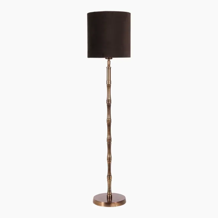 Tischlampenfuss Bambus Gold Aluminium 65 cm