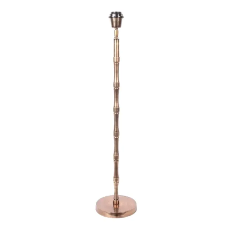 Tischlampenfuss Bambus Gold Aluminium 65 cm Tischlampenfuss Bambus in Gold, 65cm. Eleganter schlanker Lampenfuss aus Aluminium für Schweizer Wohnräume.