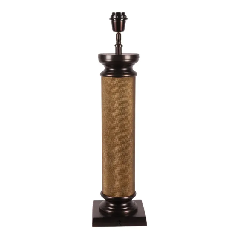 Tischlampenfuss Gold Schwarz Aluminium 62 cm Tischlampenfuss Gold Schwarz, 62cm. Moderner säulenartiger Lampenfuss aus Aluminium für Schweizer Wohnräume.