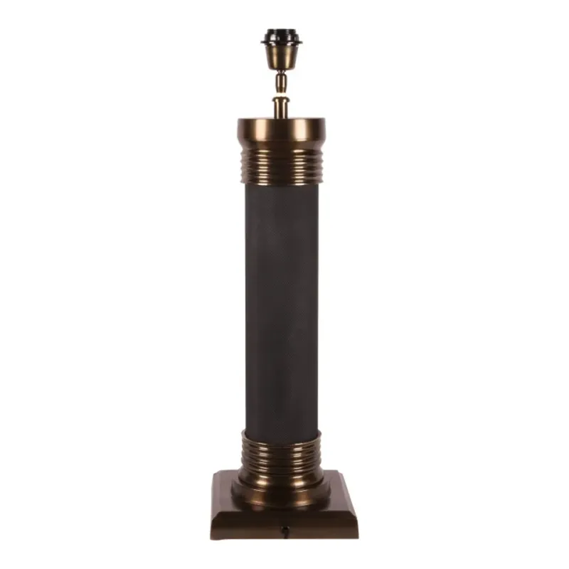 Tischlampenfuss Bronze Schwarz Aluminium 68 cm Tischlampenfuss Bronze Schwarz, 68cm. Moderner gerillter Lampenfuss aus Aluminium für Schweizer Wohnräume.
