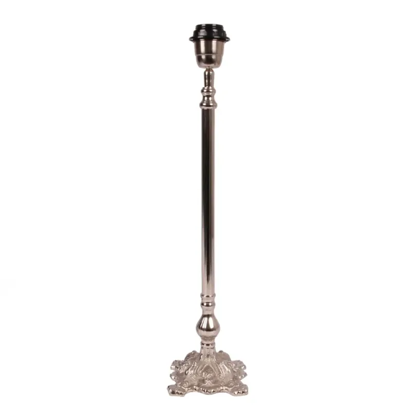 Lampenfuss Messing Silber 51.5x12x12 cm Lampenfuss, Messing, silber, 51.5x12x12cm. Eleganter Lampenfuss für Schweizer Zuhause.