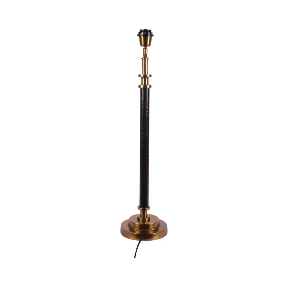Tischlampenfuss Gold Schwarz Aluminium 68x16x16 cm Tischlampenfuss, Aluminium, gold und schwarz, 68x16x16cm. Stilvoller Tischlampenfuss für Schweizer Zuhause.