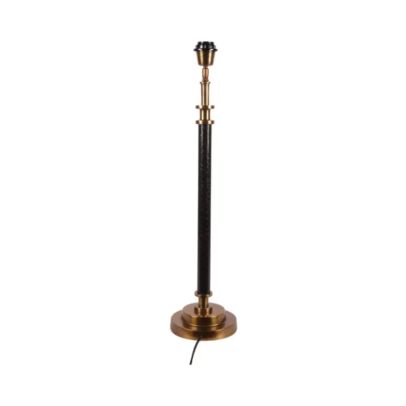 Tischlampenfuss Gold Schwarz Aluminium 68x16x16 cm Tischlampenfuss, Aluminium, gold und schwarz, 68x16x16cm. Stilvoller Tischlampenfuss für Schweizer Zuhause.