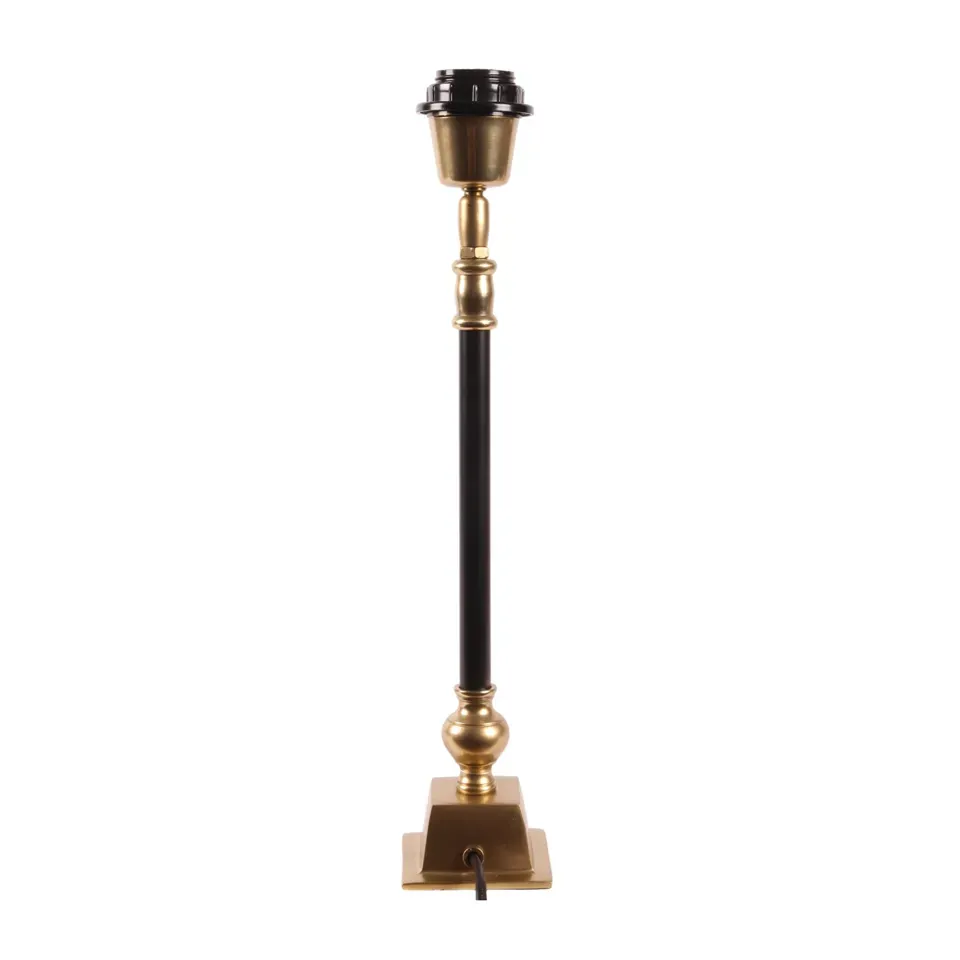Tischlampenfuss Gold Schwarz Messing 40x7x7 cm Tischlampenfuss, Messing, gold und schwarz, 40x7x7cm. Filigraner Tischlampenfuss für Schweizer Zuhause.