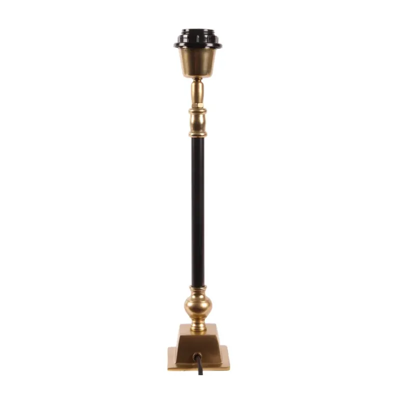 Tischlampenfuss Gold Schwarz Messing 40x7x7 cm Tischlampenfuss, Messing, gold und schwarz, 40x7x7cm. Filigraner Tischlampenfuss für Schweizer Zuhause.