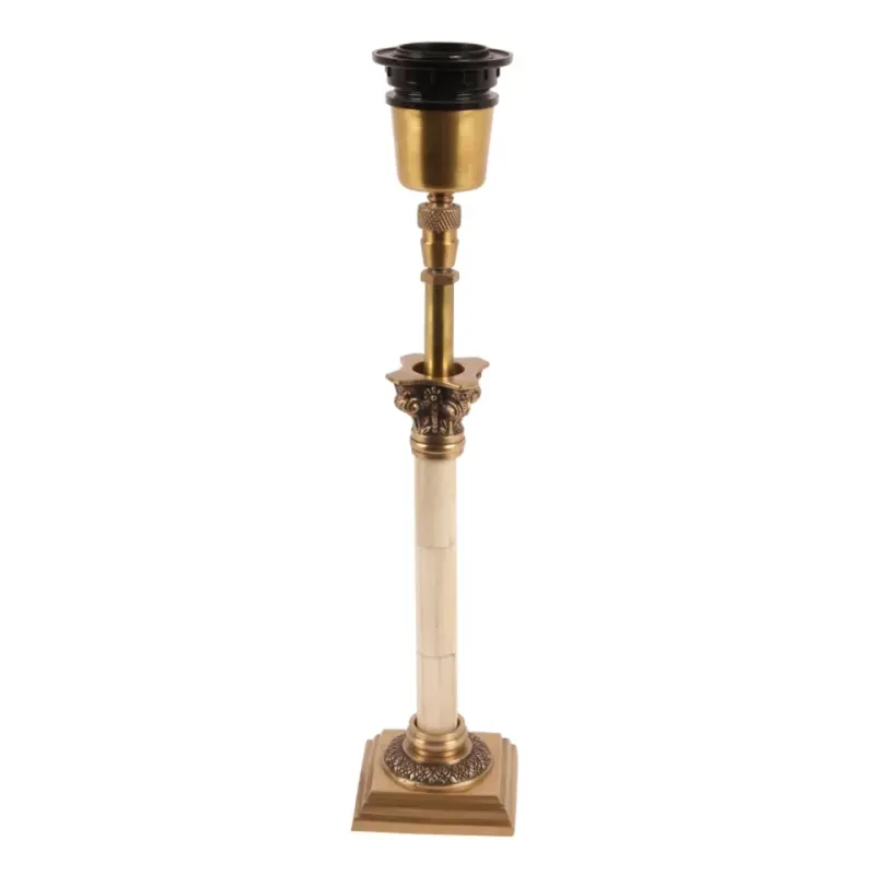 Tischlampenfuss Messing Gold 34x7x7 cm Tischlampenfuss, Messing, gold, 34x7x7cm. Einzigartiger Tischlampenfuss für Schweizer Zuhause.