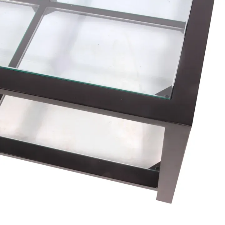 Couchtisch Santiago Quadrat Schwarz 100x100x46 cm Couchtisch Santiago Quadrat Schwarz 100x100x46 cm