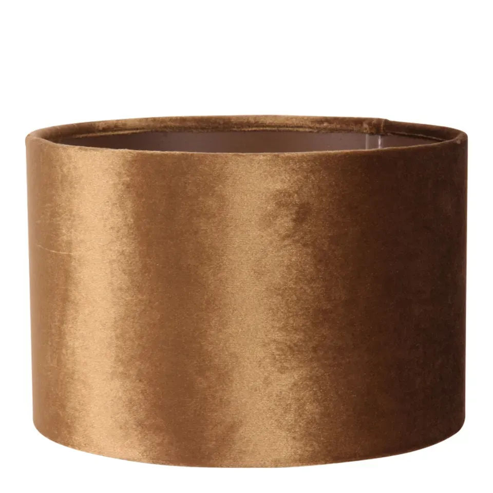 Bentley Lampenschirm Zylinder Gold Samt Ø20 cm Bentley Lampenschirm, Samtstoff, zylinderförmig gold, ø20cm. Eleganter Zylinder-Lampenschirm für Schweizer Zuhause