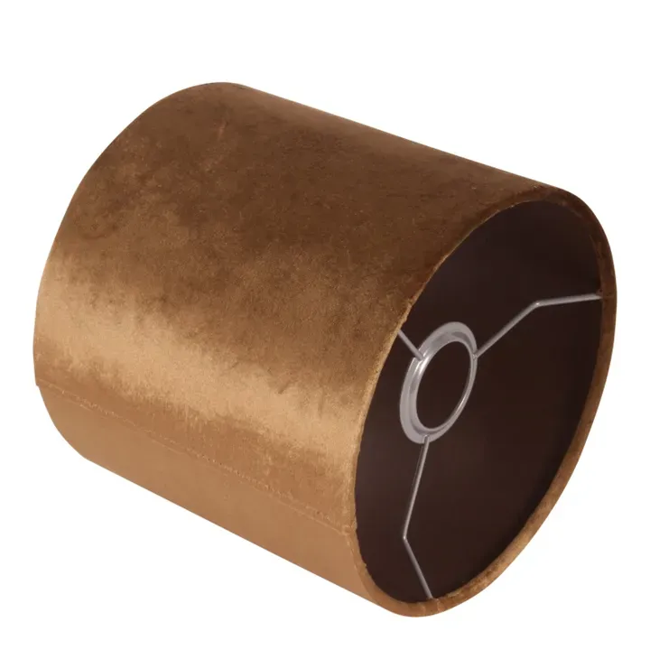 Bentley Lampenschirm Zylinder Gold Samt Ø20 cm