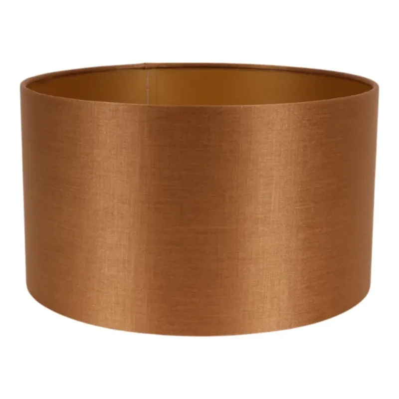 Lampenschirm Zylinder, Stoff, gold, ø30cm. Luxuriöser Schirm für Schweizer Zuhause.
