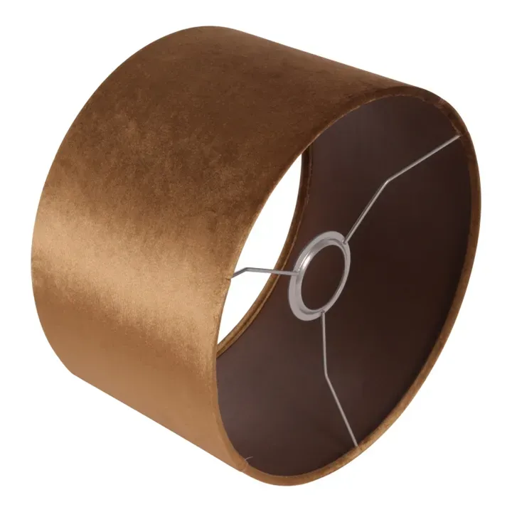Bentley Lampenschirm Zylinder Gold Samt Ø25 cm