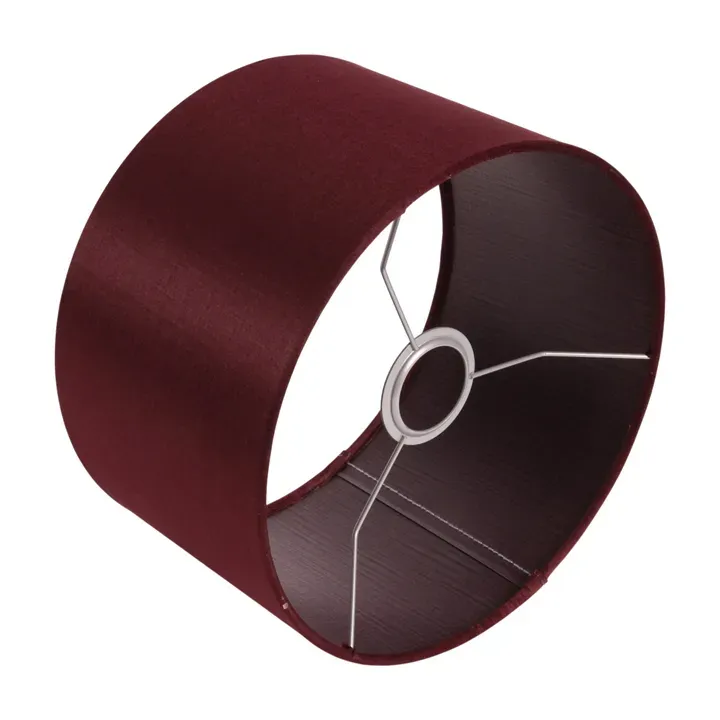 Bentley Lampenschirm Zylinder Weinrot Stoff Ø25 cm