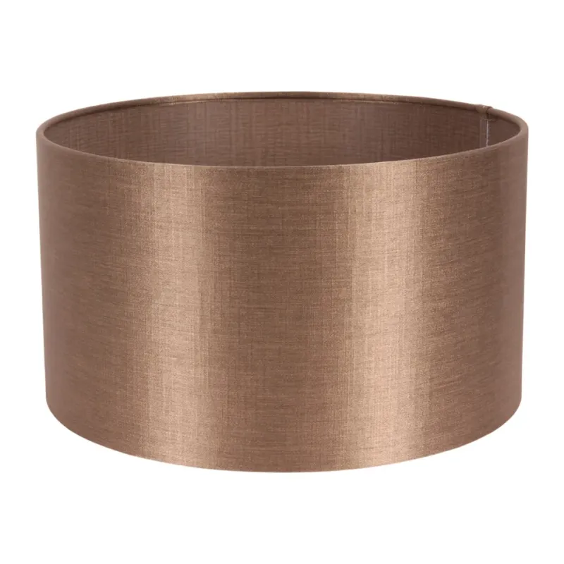 Bentley Stoff-Lampenschirm Zylinder in Creme-Bronze, ø30cm. Verleiht Räumen einen edlen, zeitlosen Glanz.