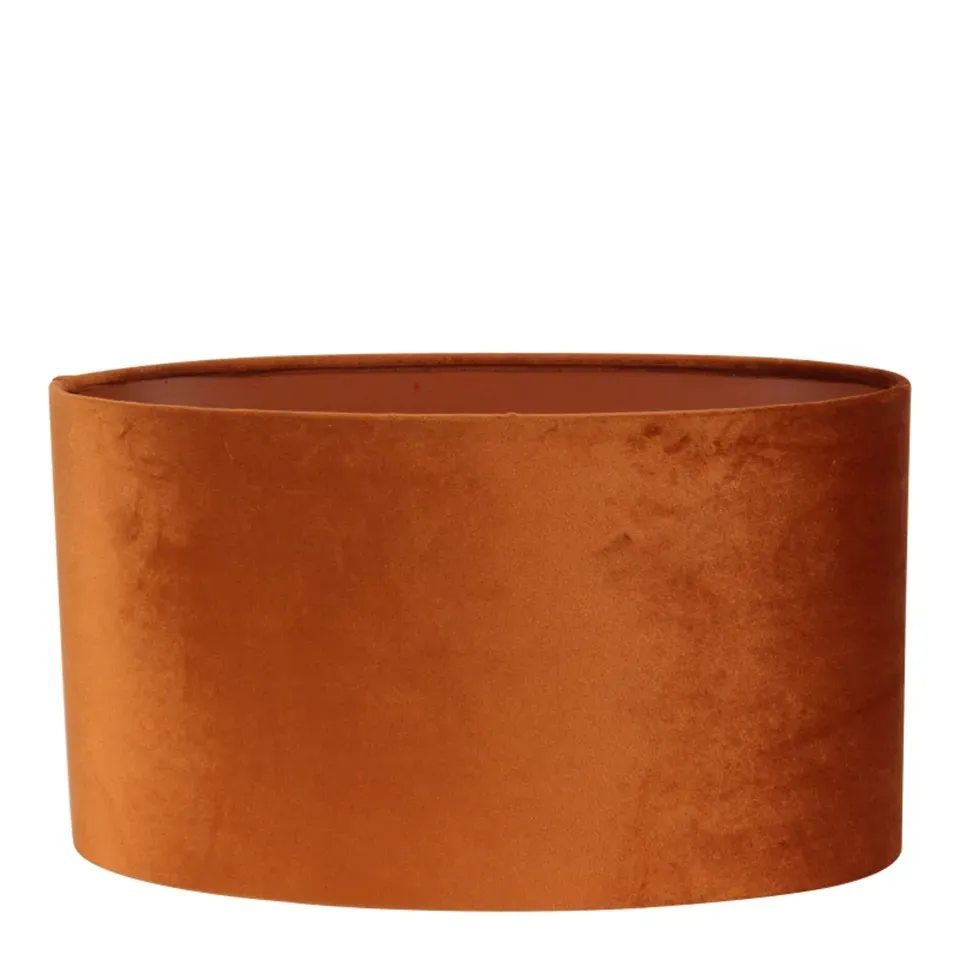 Bentley Lampenschirm Oval Orange Samt 35x16 cm Ovaler Bentley Samt-Lampenschirm in warmem Orange, 35x16cm. Setzt gemütliche Lichtakzente im Schweizer Zuhause.