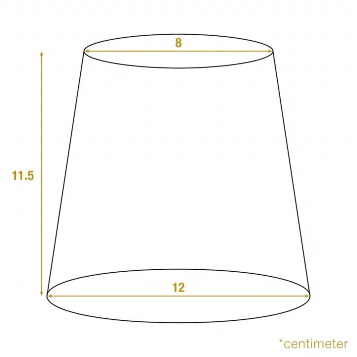 Klemm-Lampenschirm Plissee Seide Rosa Goldborte Ø12 cm