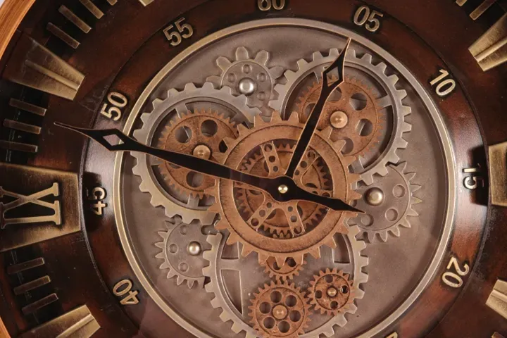 Yorkville Wanduhr Metall/Glas Gold Rund Ø46 cm